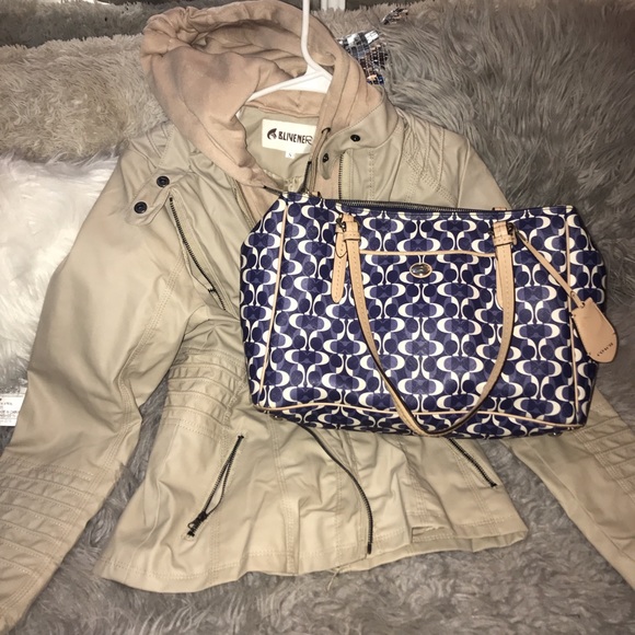 COACH HANDBAG/ BLUE - Picture 3 of 4